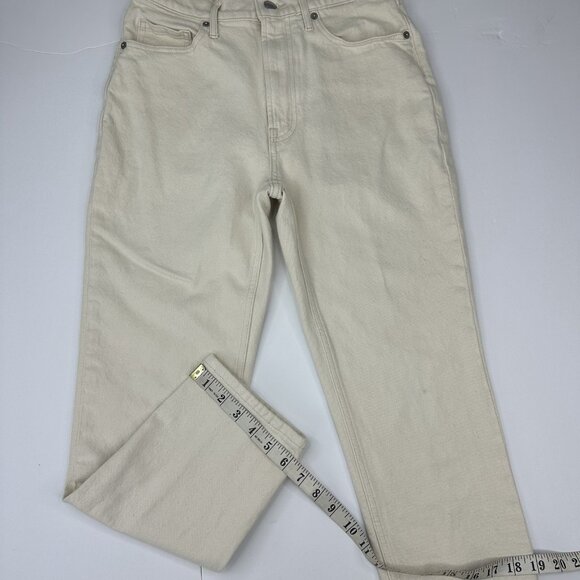 Everlane Women's ECRU The Original Cheeky Straight Leg Jean W27-28/L25.5 - Picture 13 of 14